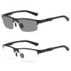 Transition Photochromic Reading Glasses Men Safety Sports Square half frame Sunglasses Readers Fashion Anti UV Ray Eyestrain (black, 0, multiplier_x) view 1