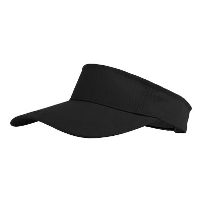 TopTie Sun Sports Visor Hat Plain Solid Cotton Visors Adjustable Sun Caps-Black
