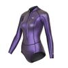 Womens Wetsuit 2mm Smooth-Skin Neoprene Wetsuit Purple with Front Zipper Springs Bottom One-Piece Long Sleeve Swimsuits for Women Diving Surfing Snorkeling view 1