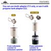 camping moon Butane to Propane Gas Refill Adapter and LPG Propane Adapter (Isobutane Gas to 1lb Propane Tank (Z15/Z22)) view 2