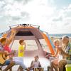 Oileus XX-Large Beach Tent Sun Shelter for 5-6 Person Portable Sun Shade Instant Pop Up Tent for Beach with Carrying Bag, Stakes, 6 Sand Pockets, Anti UV for Fishing Hiking Camping, Waterproof view 2