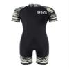 Huimingda Boys Swimsuits Back Zipper Closure Rash Guard Swimwear One Piece Sunsuits Black&Green Camouflage 6 Years view 1