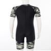 Huimingda Boys Swimsuits Back Zipper Closure Rash Guard Swimwear One Piece Sunsuits Black&Green Camouflage 6 Years view 2