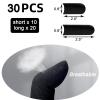 HALLEAST 30 Pieces Finger Sleeves for Bowling, Disposable Bowling Thumb Sleeves Anti-Sweat Breathable Protector Seamless Lightweight Anti-Skid Glove for Right Hand & Left Hand, Size L view 2