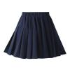 birbyrrly Girls School Uniform Skirts with Shorts  Solid Pleated Tennis Skort Basic Scooter Toddler Navy 130-6-7Y view 2