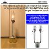 CAMPINGMOON Extension Pole Rod for Camping Lantern Gas Lamp Z12 view 3