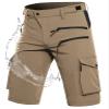 Wespornow Men's-Hiking-Shorts Tactical Shorts Lightweight-Quick-Dry-Outdoor-Cargo-Casual-Shorts for Hiking Cycling (Khaki, Medium) view 1