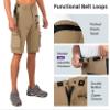 Wespornow Men's-Hiking-Shorts Tactical Shorts Lightweight-Quick-Dry-Outdoor-Cargo-Casual-Shorts for Hiking Cycling (Khaki, Medium) view 2