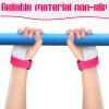 Civaner 2 Gymnastics Grips Wristbands Sets Pink Gymnastic Hand Grips Protection and Wrist Support Sports Accessories for Workout Exercise Basketball Tennis Football(Small) view 4
