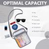 Slumou Clear Bag for Stadium Events - Sports Messanger Bag Small Mini Clear Purse for Fan, Concert, Work, Travel(Grey) view 3