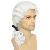 Yan Dream Men's White Classic Wig, 52cm/20.47 Inch, Curly, Heat Resistant, One Size Fits Most Adults and Teens view 3