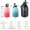 Boulder Bee | 128 oz Insulated Water Bottles with Handle | Stainless Steel for Hot & Cold Drinks | Double Vacuum Walled | Large Metal Jug for Travel, Hiking, Camping (Pink) view 4
