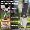 ARTISANCUTLERY Tactical Knife Proponent Folding Knife D2 Steel Blade with Carbon Fiber Handle Fixed Blade EDC Knife for Hunting,Camping and Outdoor 1820P view 4