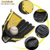 Baseball Glove,Baseball Softball Mitt with Ball for Kids Youth Adults Training and Beginner,Right Hand Throw,Left Hand Glove (Yellow, 10.5in) view 4