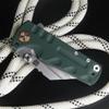 ARTISANCUTLERY Tactical Knife Proponent Folding Knife D2 Steel Blade with G10 Handle Fixed Blade EDC Knife for Hunting,Camping and Outdoor 1820P Green view 2