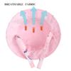 Baby Boy Girl Sun Hat,Adjustable Toddler Kids UPF 50+ Sun Protective Wide Brim Sun Hat,Beach Hat for Girl Boy (6-24 Months,Pink-Rainbow) view 4