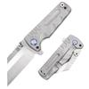 ARTISANCUTLERY Tactical Knife Proponent Folding Knife S35VN Steel Blade with Aviation Grade Titanium Alloy Handle Fixed Blade EDC Knife for Hunting,Camping and Outdoor 1820G Silver view 1