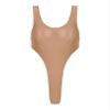 Fldy Womens Sexy Sleeveless High Cut Bodysuit Retro Oil Glossy Swimwear Monokini Leotard Sportswear Coffee Medium view 3