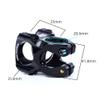 BBxunsless Mountain Bike Handlebar Stems CNC Vacuum Plating Ultra Light Hollow Short Handlebar Riser 35MM Stand Tube Handlebar Stemfor Aluminum Alloy Stem for Road Bike, MTB (Black) view 4