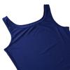 RUNQHUI Mens Sleeveless Stretchy One Piece Bodysuit Dancewear Leotard Solid Gymnastics Bodysuit Navy Blue 3X-Large view 4