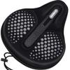 DAWAY C6F Comfortable Bike Seat Cover - Large Wide Gel & Foam Padded Bike Seat Cushion for Women Men, Comfort, for Peloton, Stationary Exercise, Mountain and Cruiser Bicycle Saddles, Soft view 1