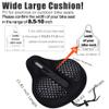 DAWAY C6F Comfortable Bike Seat Cover - Large Wide Gel & Foam Padded Bike Seat Cushion for Women Men, Comfort, for Peloton, Stationary Exercise, Mountain and Cruiser Bicycle Saddles, Soft view 2