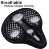 DAWAY C6F Comfortable Bike Seat Cover - Large Wide Gel & Foam Padded Bike Seat Cushion for Women Men, Comfort, for Peloton, Stationary Exercise, Mountain and Cruiser Bicycle Saddles, Soft view 4