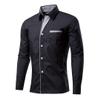 Business Casual Work Blouse for Men Long Sleeves Slim Fit Casual Mens Dress Shirts with Pockets 8 S view 4