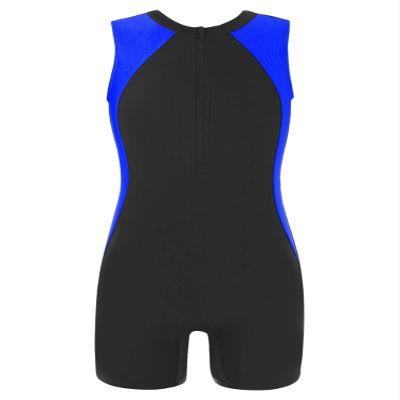 Fldy Kids Girls Boys Athletic One Piece Swimsuit Competition Sports Bathing Suit Swimming Costumes Rash Guard Set Royal Blue 4 Years