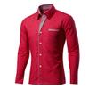 Business Casual Work Blouse for Men Long Sleeves Slim Fit Casual Mens Dress Shirts with Pockets 6 XL view 1
