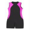 Fldy Kids Girls Boys Athletic One Piece Swimsuit Competition Sports Bathing Suit Swimming Costumes Rash Guard Set Rose Pink 4 Years view 3