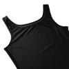 RUNQHUI Mens Sleeveless Stretchy One Piece Bodysuit Dancewear Leotard Solid Gymnastics Bodysuit Black XX-Large view 4