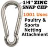 Pinnon Hatch Farms/ Jones Sports Pulleys & Zinc Carabiner Snap Clips Netting Baseball Batting Cage (10pc Pulley and Carabiner) view 4