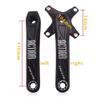 BBxunsless Aluminum Alloy Crank Mountain Bike Crankset Crank Left and Right Square Hole Crank Black (170mm) Square Hole Crank Set Single Disc Modification Accessories view 2