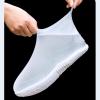 YXYECEIPENO Rain Boot Cover Non-Slip Waterproof Shoe Cover Double Thickened Sole, Wear-Resistant Reusable and Easy to Put On and Take Off (Color : D, Size : Medium) view 3