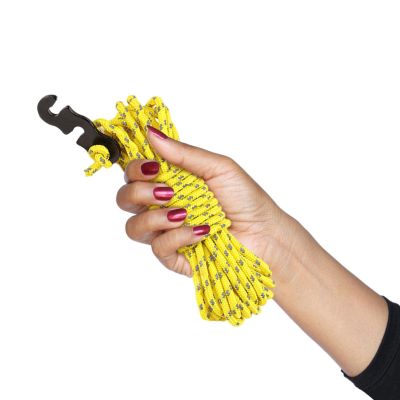 4mm Reflective Camping Rope - Reflective Umbrella Rope - Outdoor Parachute Cord with Aluminum Adjustment Buckle Suitable for Picnic and Camping Asaim