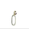 Gold Clip On Earrings Rectangle Pendant Clips Earrings Lightweight Hammered for Women view 1