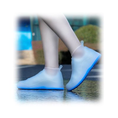 YXYECEIPENO Rain Boot Cover Non-Slip Waterproof Shoe Cover Double Thickened Sole, Wear-Resistant Reusable and Easy to Put On and Take Off (Color : C, Size : Large)