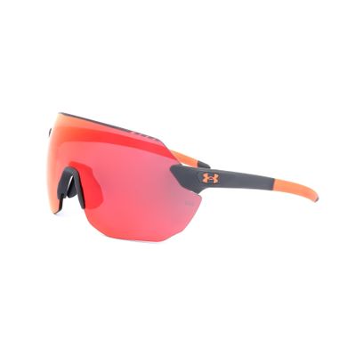 Under Armour Unisex Non-Polarized Mask Policarbonato Mtgryorng Plastic Sunglasses, Mtgryorng, 99mm, Mtgryorng, 99mm
