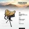 Travel Chair Slacker Tripod Chair for Camping, Lightweight Chair, Adjustable Carry Strap for Easy Transport Made with Recycled Fabric Perfect for Outdoor Adventures, Repreve (Brown/Khaki) view 4