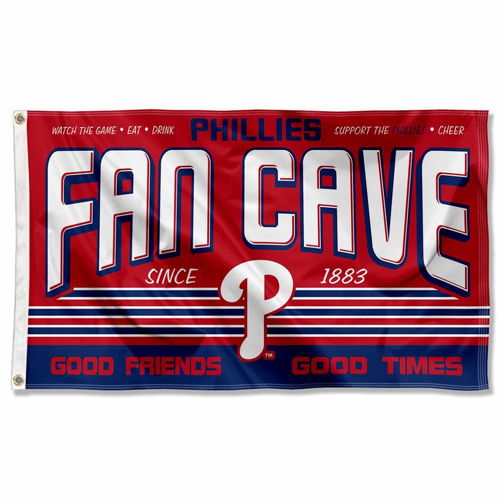 Philadelphia Phillies Fan Man Cave Banner Flag