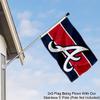 Atlanta Braves 2x3 Foot Small Flag view 3