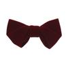 Men's Velvet Tuxedo Pre-Tied Bow Tie Solid Color Adjustable Bow Tie for Wedding (Burgundy) view 1