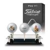 Titleist Pro V1 Custom Golf Balls w/Display Stand for Father's Day | 3-Pack | Personalized w/Pictures & Photos | #1 Dad Husband Grandpa Gift (3-Pk TPV1 - Happy Fathers Day + Display) view 1