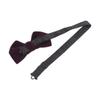 Men's Velvet Tuxedo Pre-Tied Bow Tie Solid Color Adjustable Bow Tie for Wedding (Violet) view 2