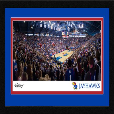 Kansas Jayhawks Basketball - 20 3/8 x 12 3/8-inch Framed Picture with Mat