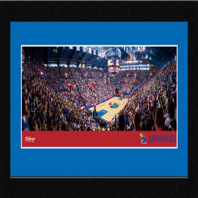 Kansas Jayhawks Basketball - 16.625 x 8.125-inch Framed Picture