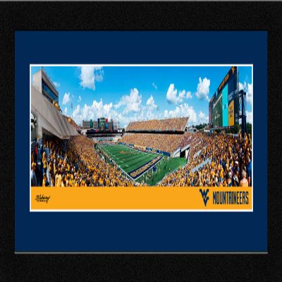 Blakeway Worldwide Panoramas, Inc. West Virginia Football 16.625 x 8.125-inch Framed Art Print