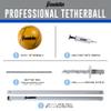 Franklin Sports Tetherball Set - Full Tetherball Game Set with 8' Pole, Rope + Ball Included - Portable Steel Backyard + Beach Kit with Carry Bag - Pro view 2