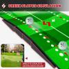 SAPLIZE Golf Putting Mat, Visible Trajectory Tracing, Multiple Training Modes, with Putting Alignment Mirror and Adjustable Green Slopes, Putting Green Matt for Indoors and Outdoors view 3